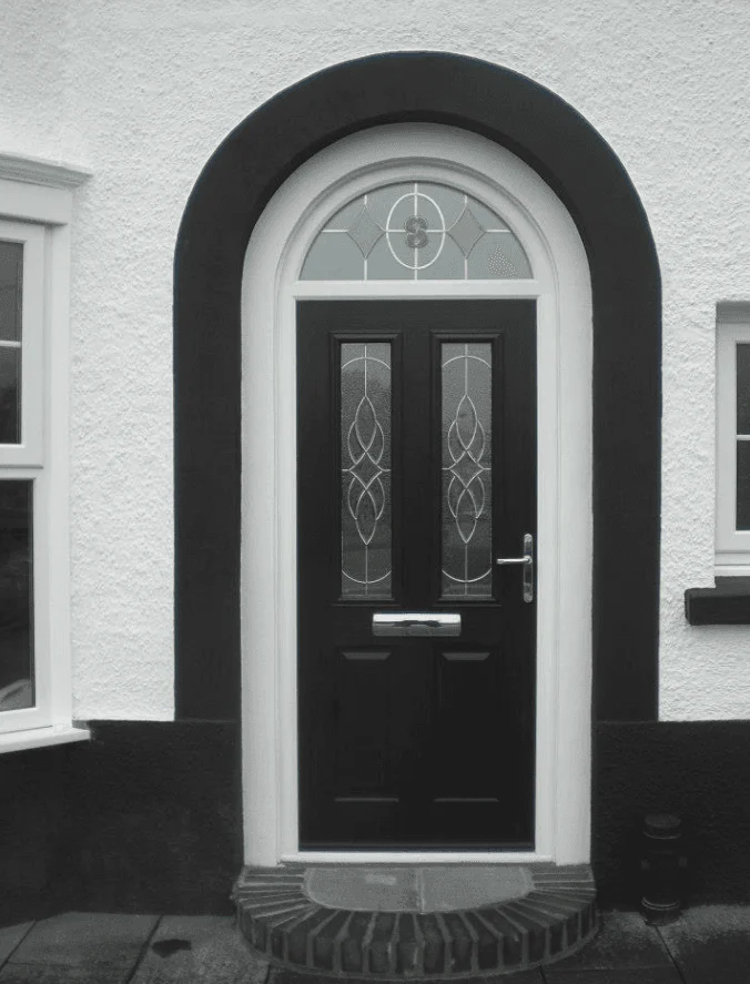 Arched entrance door from the original PK Windows gallery