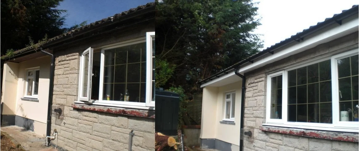 Installed white windows pictured on the existing PK Windows website