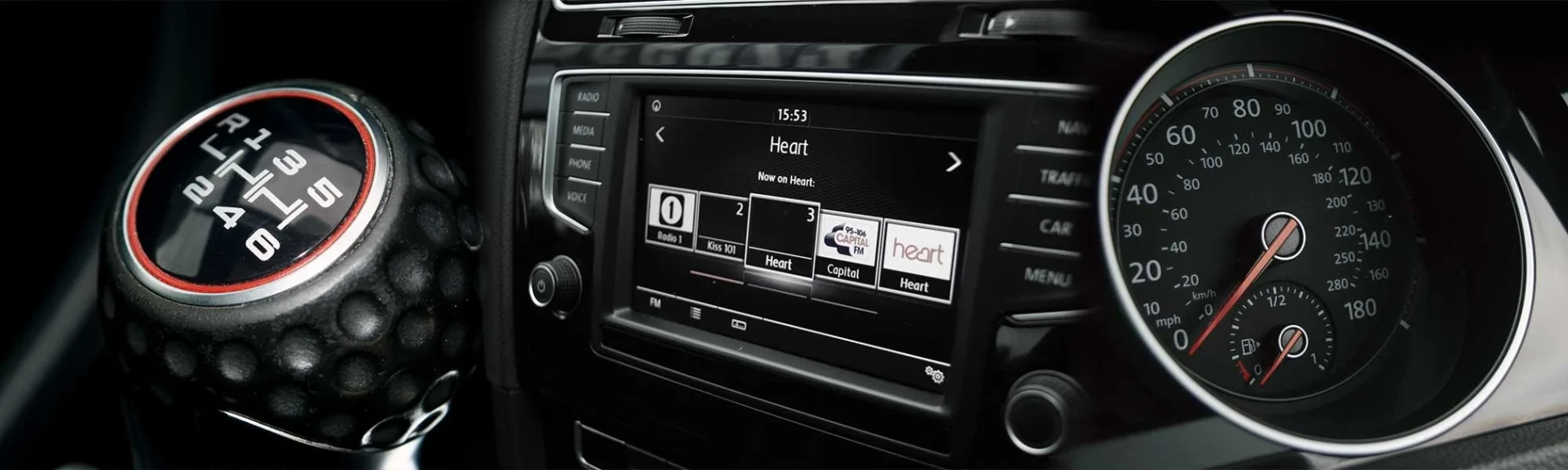 Vehicle dashboard photograph from the existing Robert Davies Motors website